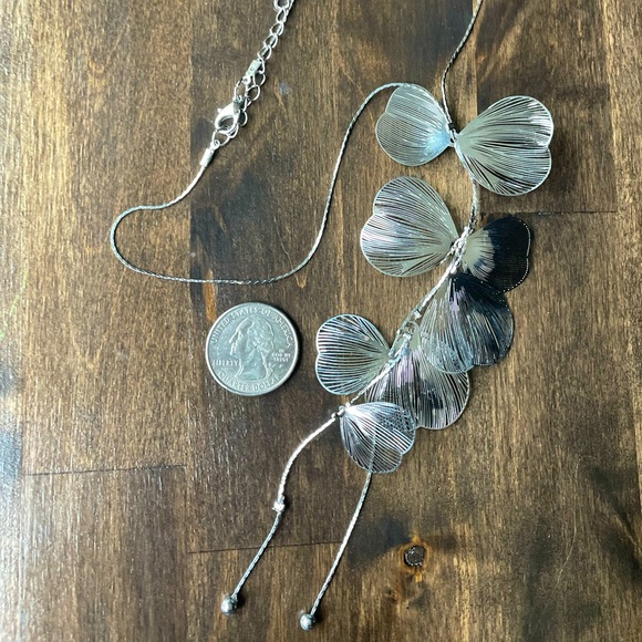 Silver Flower Necklace - Picture 2 of 6